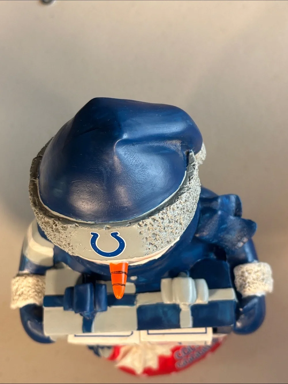 NFL Indianapolis Colts Snowman Christmas Countdown Calendar Blocks Decor 9.5”
